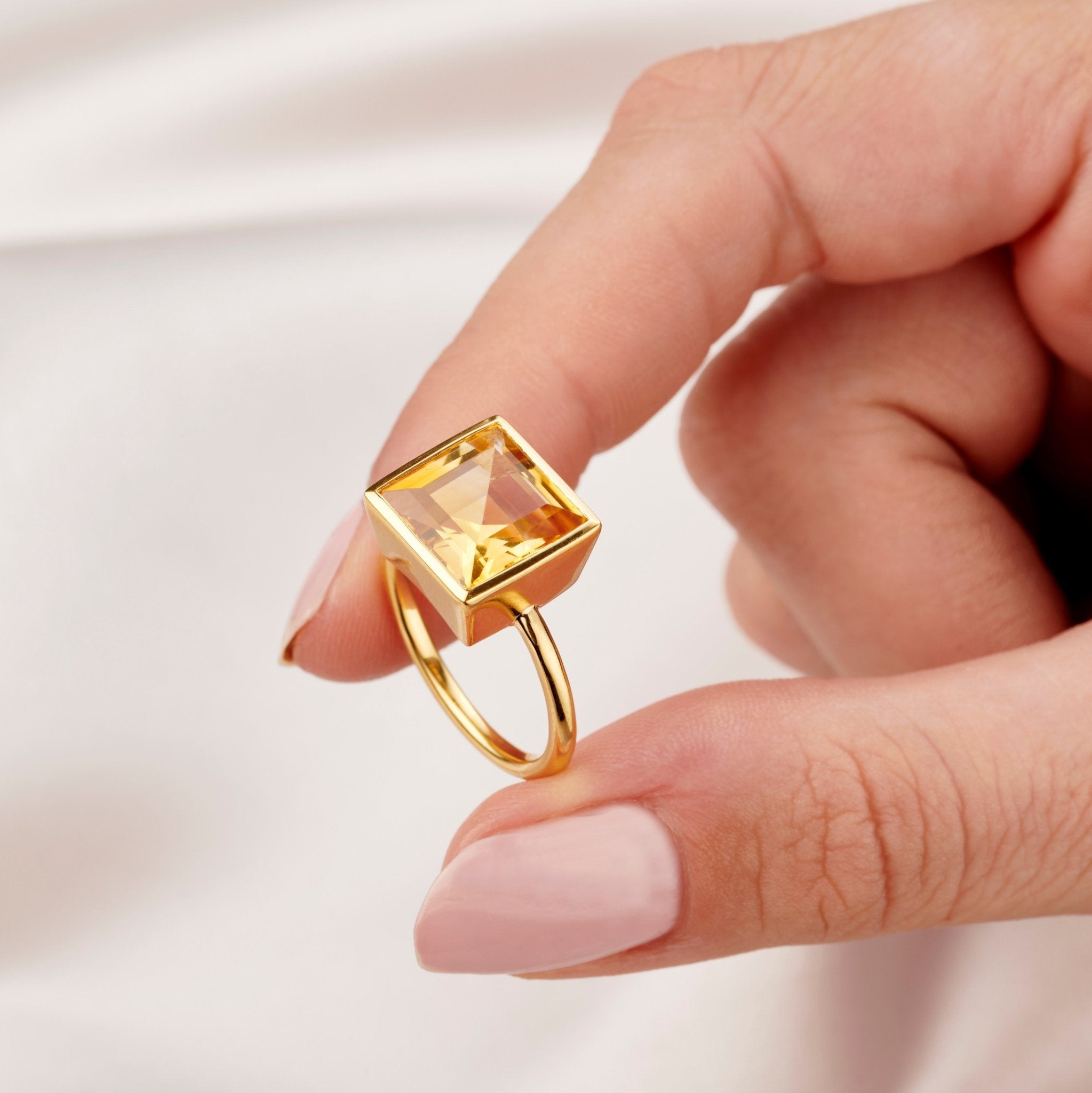 Square on sale cocktail ring