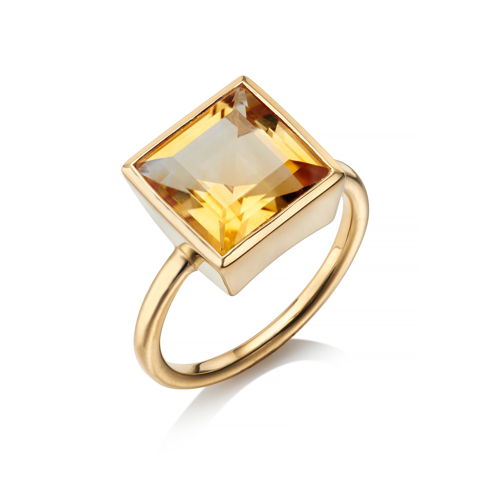 Citrine sales square ring